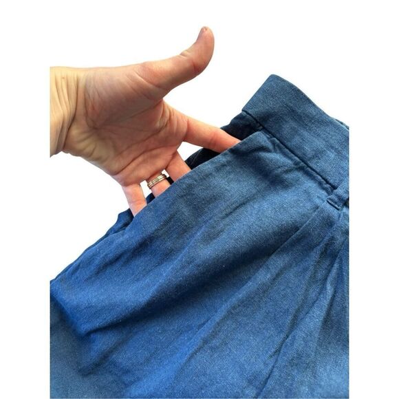 Abercrombie & Fitch Linen Cotton Pants size XL Dark Blue - Picture 12 of 12